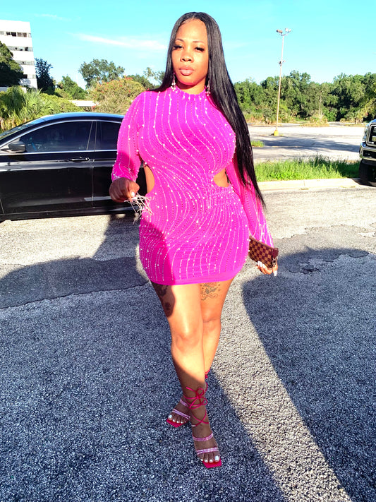 Pink Sequin Dress